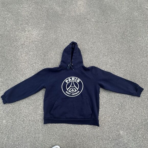 Wipeout Kylian Mbappé Paris Jersey Hoodie Mens Large (21x21) Navy Blue Soccer - Picture 1 of 7